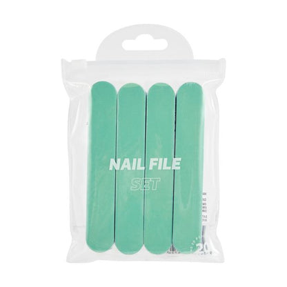 20 Piece Nail File Set, Mint - OXX Cosmetics