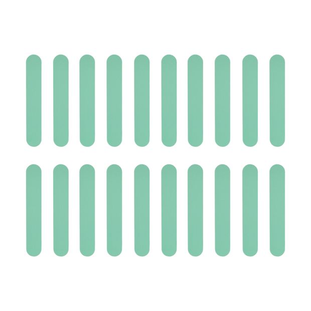 20 Piece Nail File Set, Mint - OXX Cosmetics