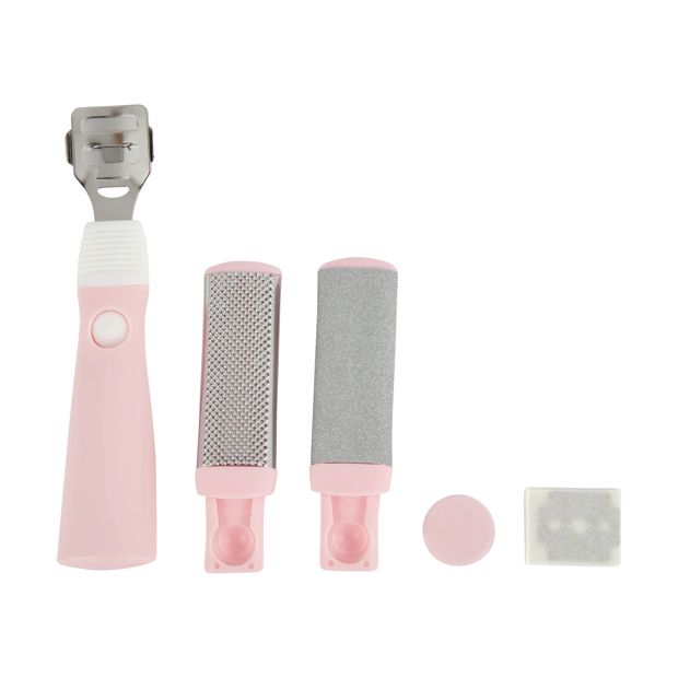 Pedicure Foot File Set, Pink and White - OXX Cosmetics