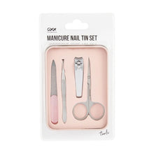 5 Pack Manicure Nail Tin Set, Pink - OXX Cosmetics