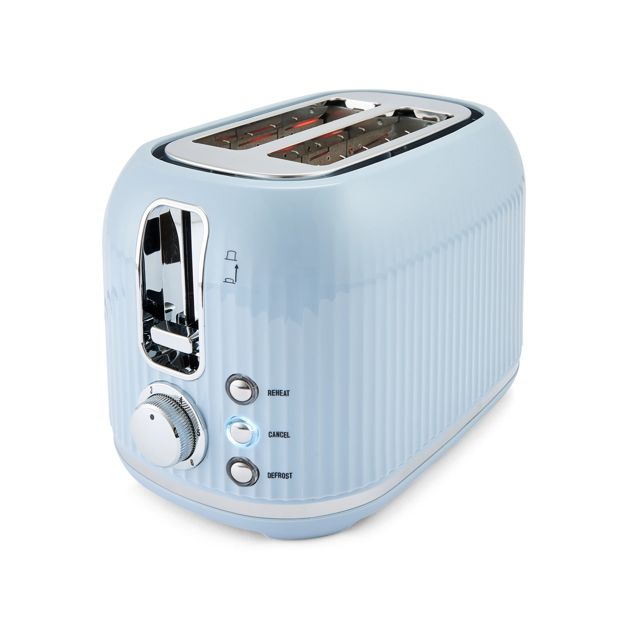 2 Slice Retro Toaster, Blue - Anko