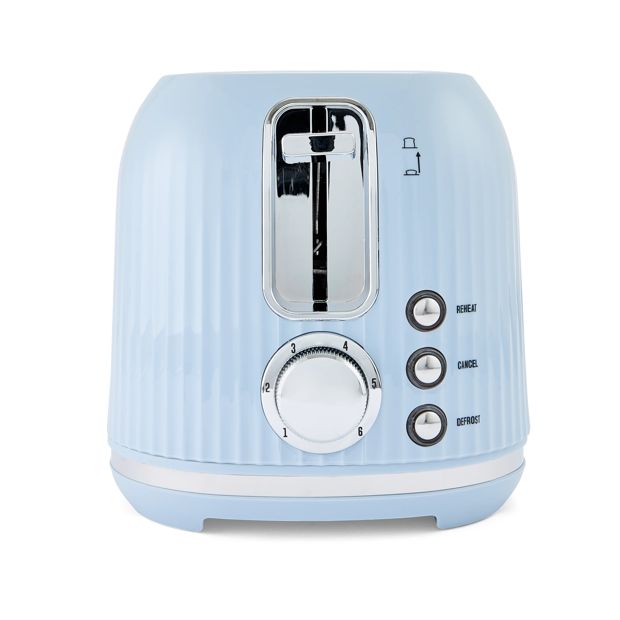 2 Slice Retro Toaster, Blue - Anko