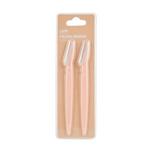 2 Pack Facial Razors, Peach - OXX Cosmetics