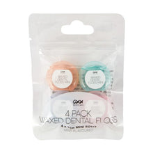 4 Pack Waxed Dental Floss, Mint Flavoured - OXX Bodycare