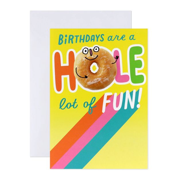 Hallmark Interactive Sound Birthday Card - Birthdays are a Hole Lot of Fun