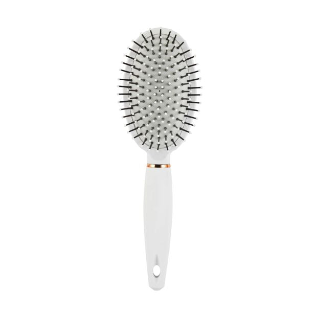 Styling Oval Pad Brush, White - OXX Haircare