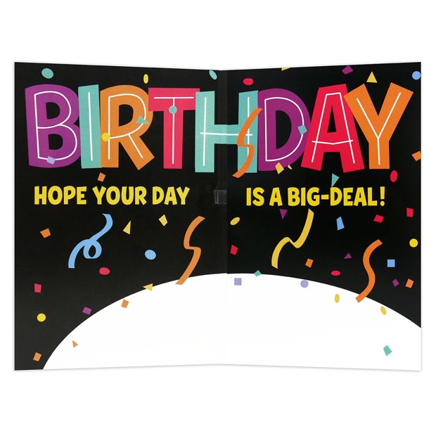 Hallmark Interactive Sound Birthday Card - Happy Emoji