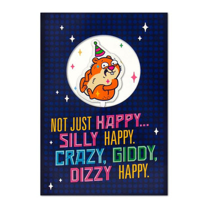 Hallmark Interactive Sound Birthday Card - Spinning Hamster