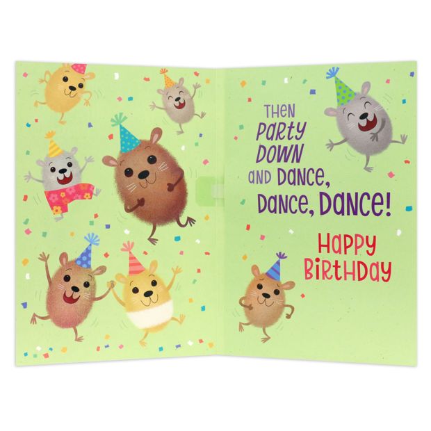 Hallmark Interactive Sound Happy Birthday Card - Hamster