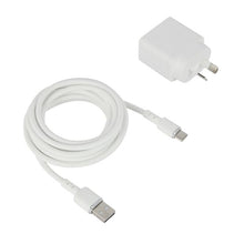 Wall USB Charger with USB-A to USB-C, White - Anko