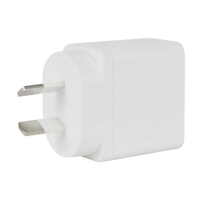 Wall USB Charger with USB-A to USB-C, White - Anko