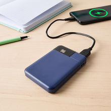 USB-A to USB-C 15W 5000mAh Portable Charger, Blue - Anko