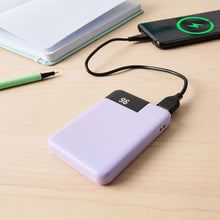 USB-A to USB-C 15W 5000mAh Portable Charger, Purple - Anko