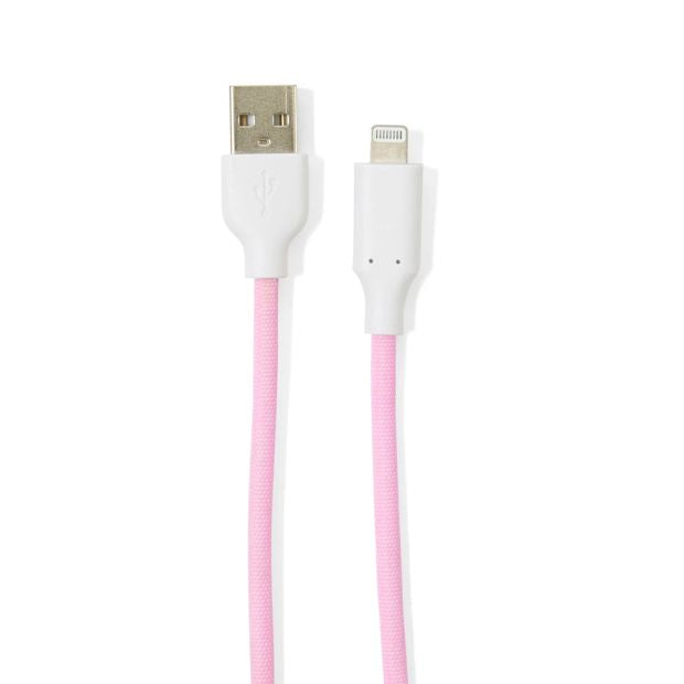 2m Lightning Cable, Pastel Rainbow - Anko