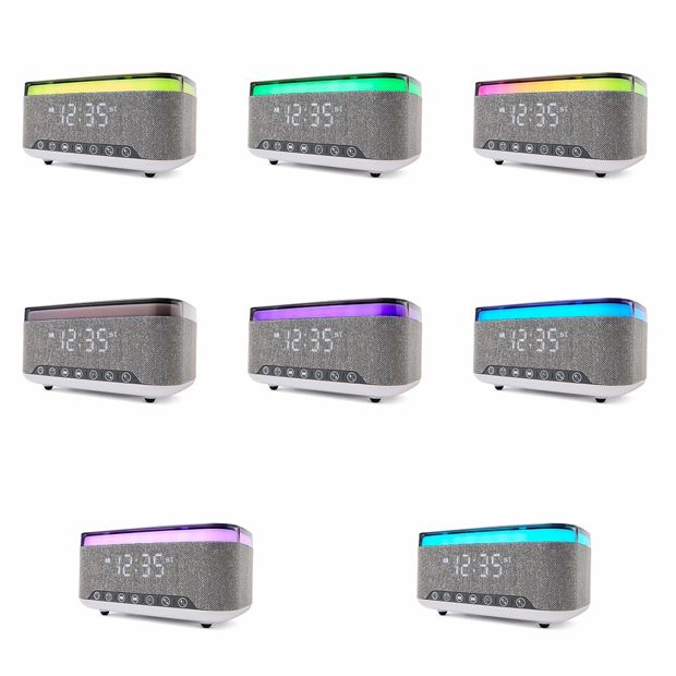 Music Alarm Clock with Wireless Charger - Anko