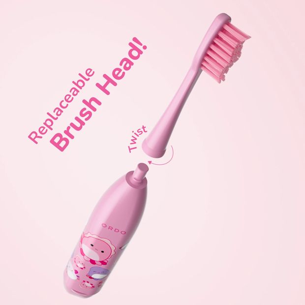 Original Squishmallows Ordo Sonic Kids Battery Toothbrush - Auggie