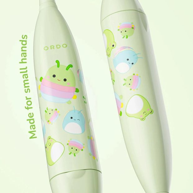 Original Squishmallows 2 Pack Ordo Sonic Kids Battery Brush Heads - Rutabaga