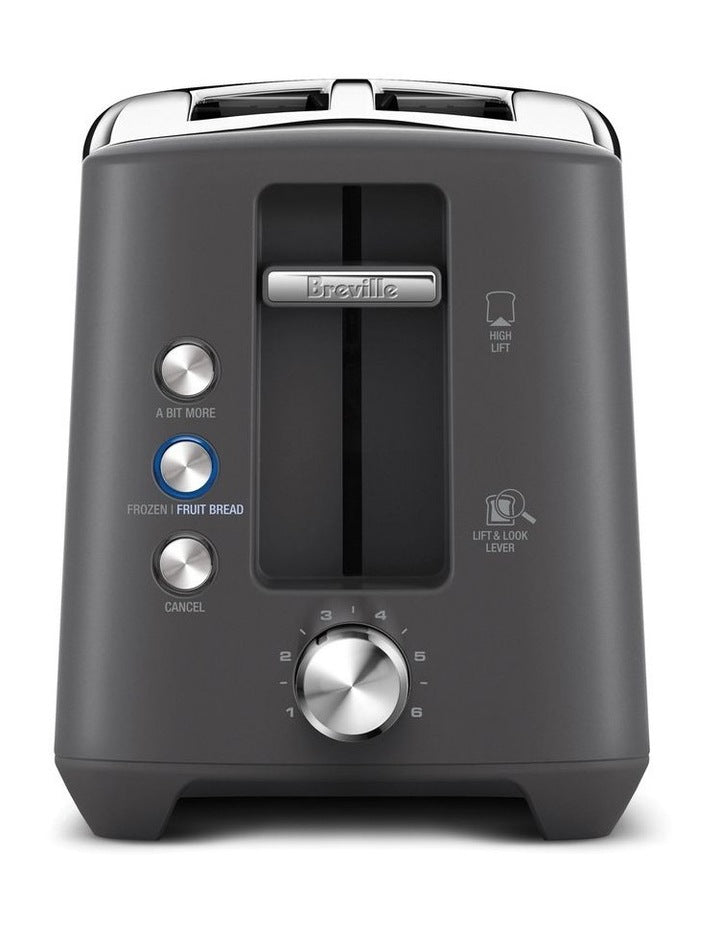 The Bit More Plus 2 Slice Toaster Brushed Stainless Steel BTA435BSS