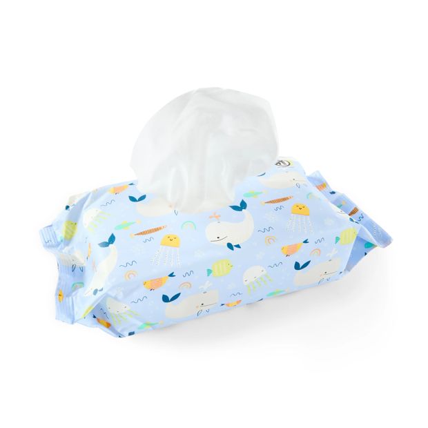 70 Pack Water Wipes  Assorted - Anko