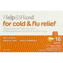 Help@Hand For Cold & Flu Relief Tablets 16 pack