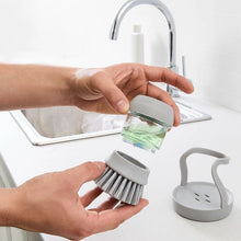 Soap Dispenser Dish Brush with Holder - Anko