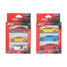 3 Piece Welly NEX Models 1:43 Diecast Metal Cars - Assorted