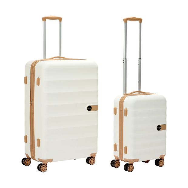 2 Piece Two Tone Hard Case Set, Cream - Anko