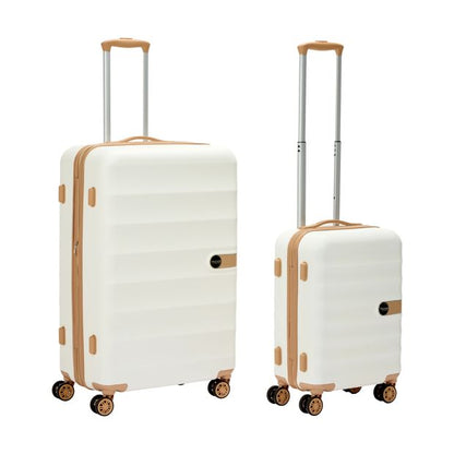 2 Piece Two Tone Hard Case Set, Cream - Anko