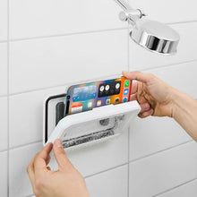 Shower Phone Holder, White - Anko
