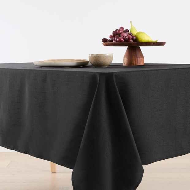 Black Extra Large Tablecloth - Anko