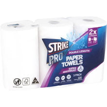 Strike Pro Double Length Paper Towels 3 Ply 3 pack