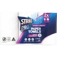 Strike Pro Double Length Paper Towels 3 Ply 3 pack