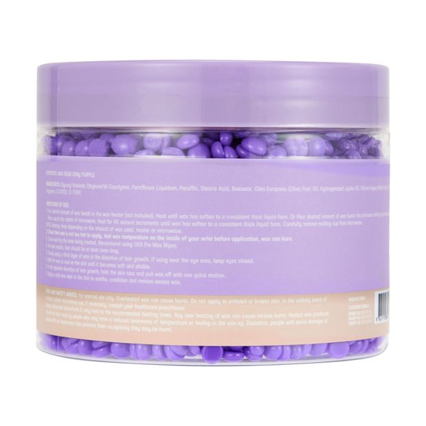 Sweet Cheeks Hard Wax Beads 200g, Purple - OXX Bodycare