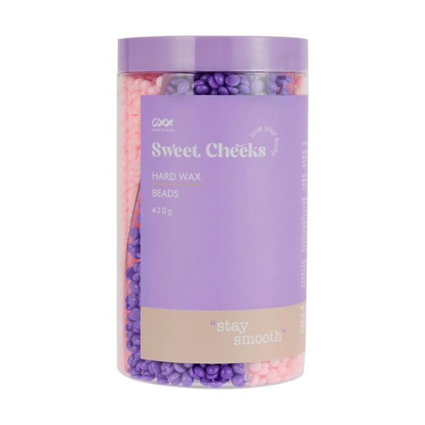 Sweet Cheeks Hard Wax Beads 420g, Purple and Pink - OXX Bodycare
