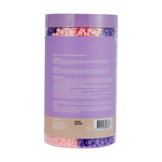 Sweet Cheeks Hard Wax Beads 420g, Purple and Pink - OXX Bodycare