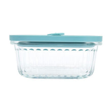 500ml Square Ribbed Glass Container - Anko