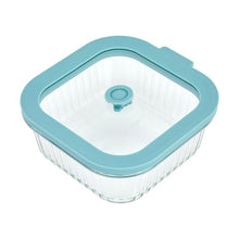 800ml Square Ribbed Glass Container - Anko