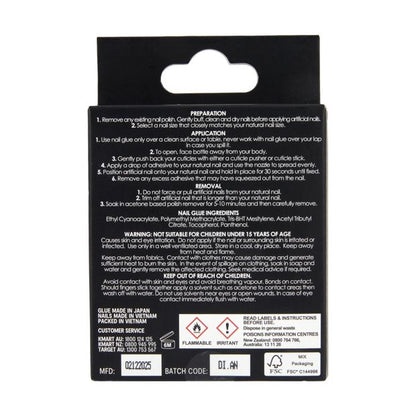 24 Pack Artificial Nails with Adhesive, Almond Shape, French Tip - OXX Cosmetics