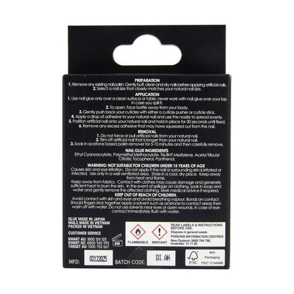24 Pack Artificial Nails with Adhesive, Almond Shape, Pearl Glazed - OXX Cosmetics