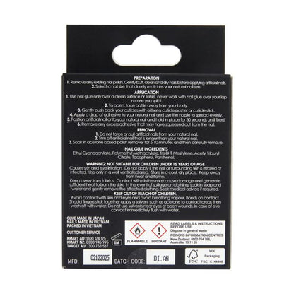 24 Pack Artificial Nails with Adhesive, Short Square Shape, Pearl Glazed - OXX Cosmetics