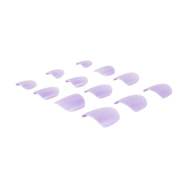Pack Kids Pre-Glued Stick-On Nails, Purple Iridescent - OXX Junior