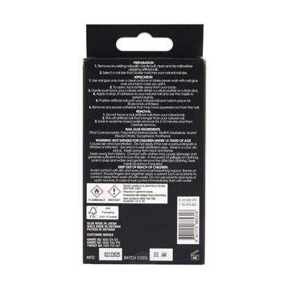 24 Pack Artificial Toenails with Adhesive, French Tip, Pink - OXX Cosmetics