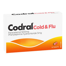16 pack Codral Relief Cold and Flu Decongestant Tablets