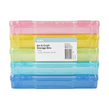 5 Pack Art and Craft Storage Bins - Anko
