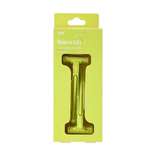 10 Pack Smooth Disposable Razors - OXX Bodycare