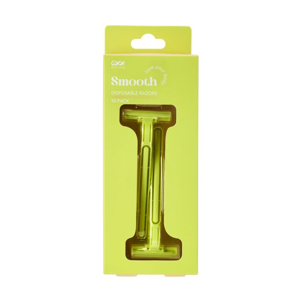 10 Pack Smooth Disposable Razors - OXX Bodycare