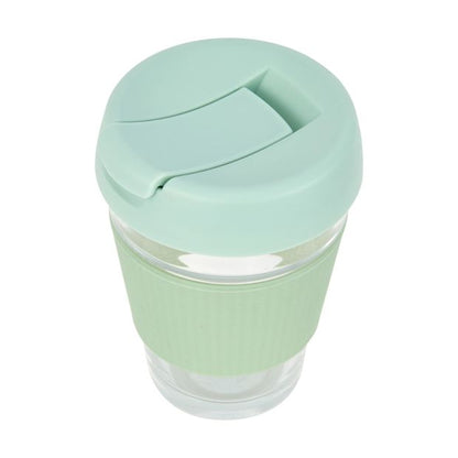 350ml Sage Glass Reusable Travel Cup - Anko