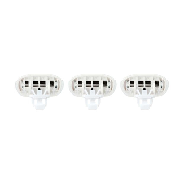 3 Pack Smooth Razor Refill Cartridges, White - OXX Bodycare
