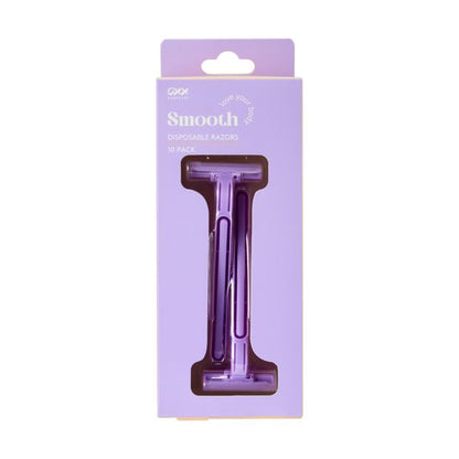 10 Pack Smooth Disposable Razors - OXX Bodycare