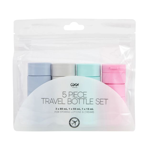 5 Piece Travel Bottle Set - OXX Travel